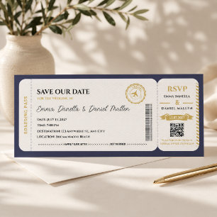 Reserve A Data Passaporte Save the Date Casamento Destino Viagem