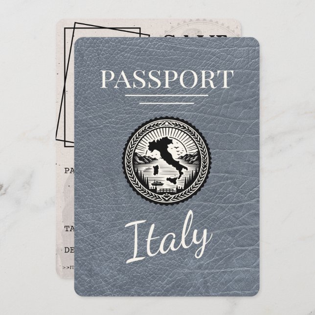 Reserve A Data Passaporte Silver Itália (Frente/Verso)