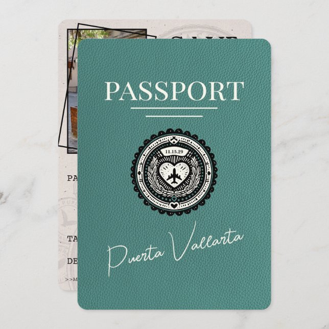 Reserve A Data Passaporte Turquoise Puerta Vallarta (Frente/Verso)
