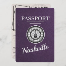 Passaporte Violet Purple Nashville Salva A Data
