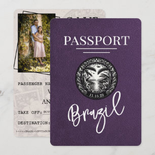 Reserve A Data Passaporte Violeta Brasil Roxo Salvo Data