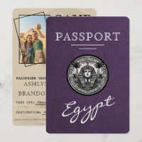 Passaporte Violeta Egito Casamento Salvar a Data