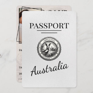 Reserve A Data Passaporte White Austrália Salvar Data