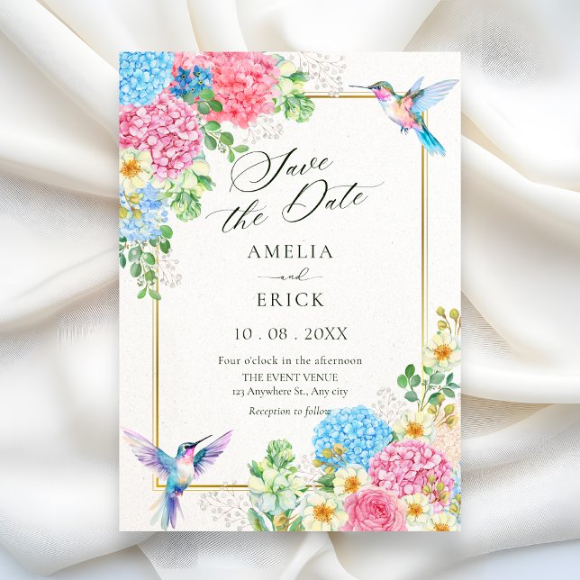 Reserve A Data Pássaro floral estético (Criador carregado)