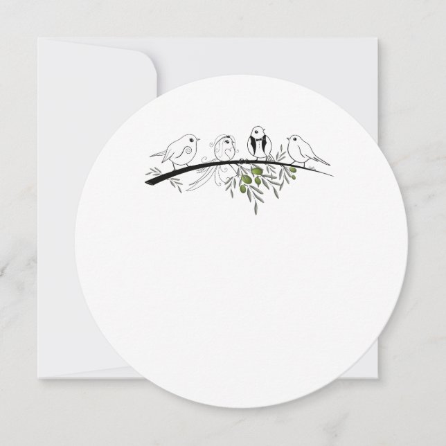 Reserve A Data Pássaros do Amor (Frente)