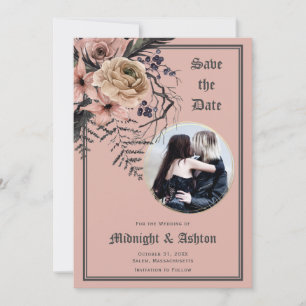 Reserve A Data Pastel Gothic Moody Foto Floral Salvar Data