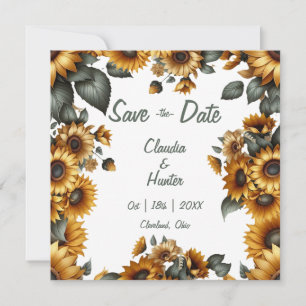 Reserve A Data Patch de girassol Salve a data