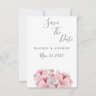 Reserve A Data Peach Blossom | Casamento Floral Salvar a Data
