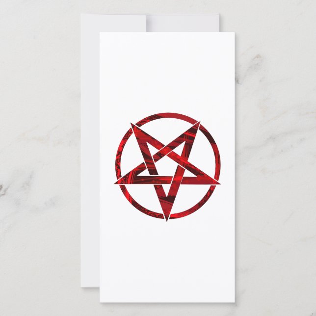 Reserve A Data Pentagrama do Diabo Vermelho (Frente)