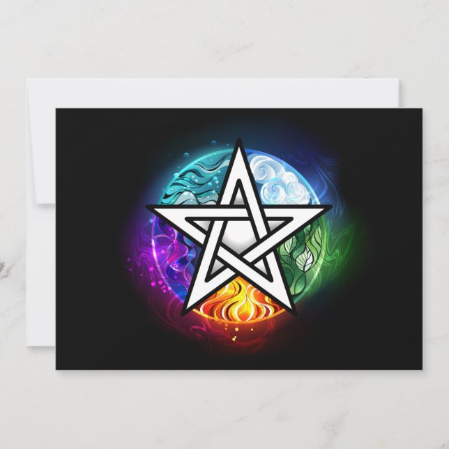 Reserve A Data Pentagrama do Wiccan (Frente)