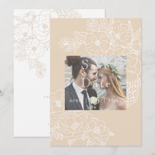 Reserve A Data Peônias Ivory White para Casamento Romântico