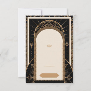 Reserve A Data PERSOLALIZAR: Fundo de Casamento Estilo Art Déco