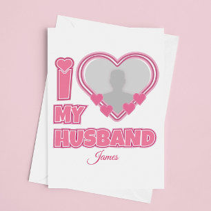 Reserve A Data Personalizado Eu Amo Meu Marido - Adicionar Fotogr