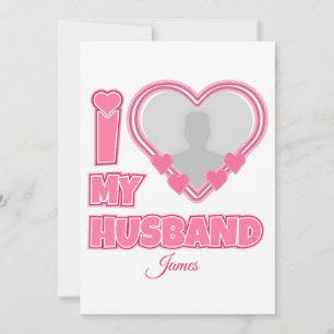 Reserve A Data Personalizado Eu Amo Meu Marido - Adicionar Fotogr