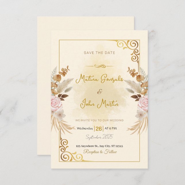 Reserve A Data Personalizado Simples Salve A Placa Data (Frente/Verso)