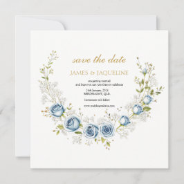 Reserve A Data Personalize o Save the Date do Casamento com coroa