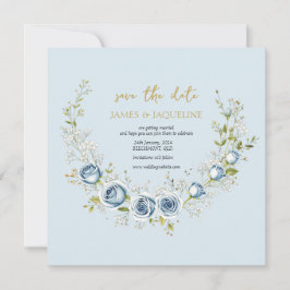 Reserve A Data Personalize o Save the Date do Casamento com Coroa