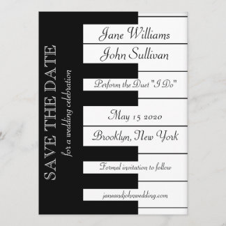 Reserve A Data Piano Keyboard Music Casamento Salvar A Data Convi