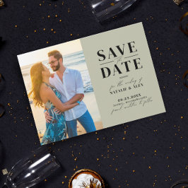 Reserve A Data Pic de Código QR do Site do Monograma Verde Mínimo