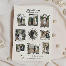 Reserve A Data Picture Frames Hand Drawn Save The Date Card