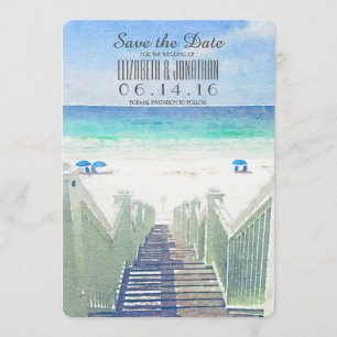 Reserve A Data Pier de Praia de Aquarela Tropical Salvar a data
