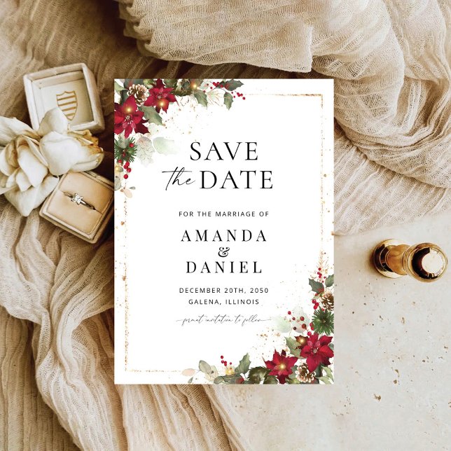 Reserve A Data Pine Poinsettia Floral (Criador carregado)