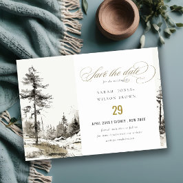Reserve A Data Pine Woods Mountain Landscape Casamento