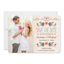 Pinho Floral de inverno Salve a data no Natal