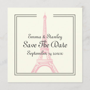 Reserve A Data Pink do casamento em Paris, Torre Eiffel Salve o c