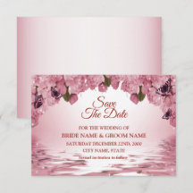 Pink Floral Nature Butterfly Outdoor Wedding