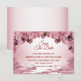 Reserve A Data Pink Floral Nature Butterfly Outdoor Wedding