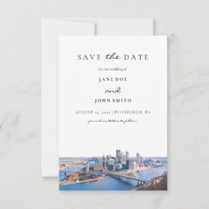 Reserve A Data Pittsburgh Skyline Flat Salve A Placa Date