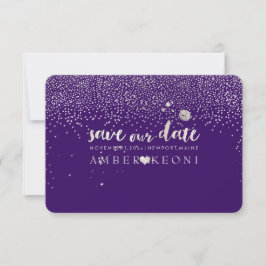 Reserve A Data PixDezines Falso Prata/Salve a Data/DIY Cor