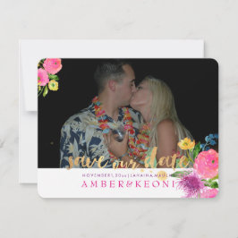 Reserve A Data PixDezines Floral Watercolor/Salvar Nossa Data