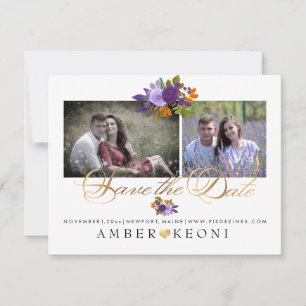 Reserve A Data PixDezines Flores Aquarela Save the Date