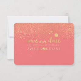 Reserve A Data PixDezines Pontos Faux Ouro/Guardar Data/DIY Cor