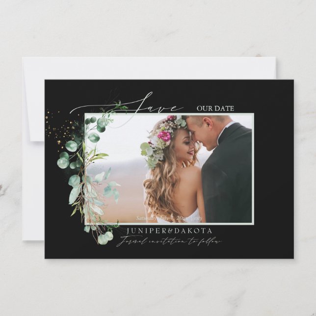 Reserve A Data PixDezines Watercolor Eucalyptus Wreath Greenery S (Frente)