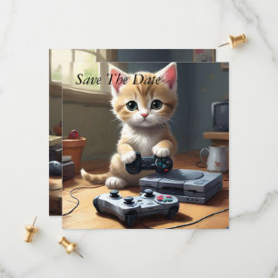 Reserve A Data "Pixel Paws: The Gamer Kitten in Action"