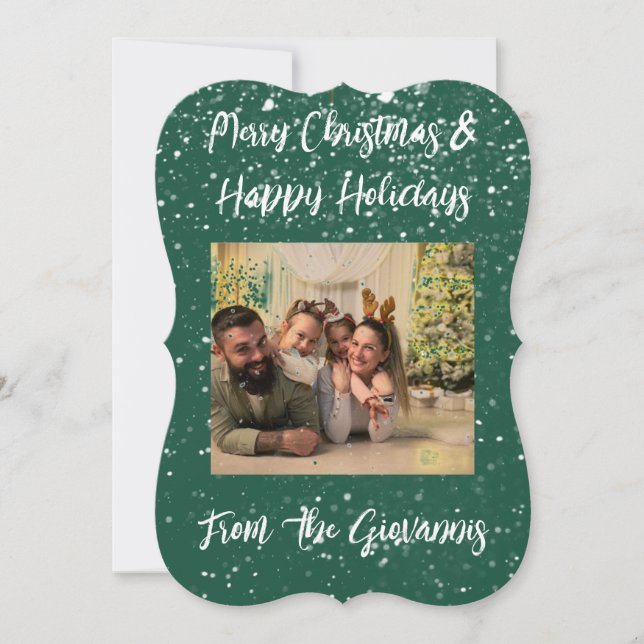 RESERVE A DATA PLACA DE GREETING DE NATAL DE MERCADORIAS PERSONAL (Frente)