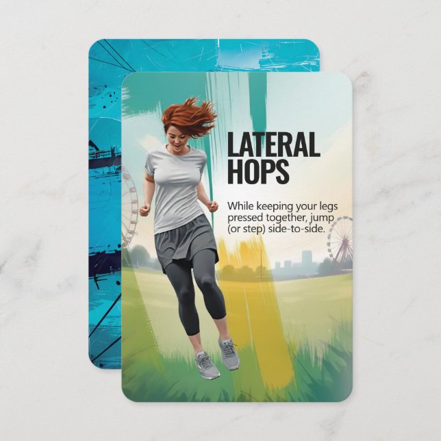 Reserve A Data Placa de Malhação de Saltos laterais com proteção  (Frente/Verso)