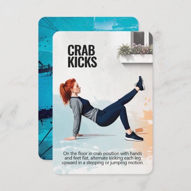 Reserve A Data Placa de Malhação do Crab Kicks com proteção azul (Frente/Verso)