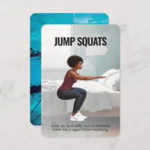 Placa de Malhação Jump Squats com proteção azul