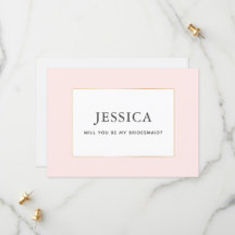 Placa de ponte Dourada Blush Bonito Elegante Simpl