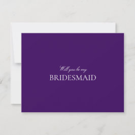 Reserve A Data Placa de Proposta de Bridesmaid White e Puro Scrip