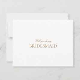 Reserve A Data Placa de Proposta Dourada e Branca do Bridesmaid