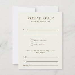 Reserve A Data Placa de resposta RSVP de casamento de ramificação