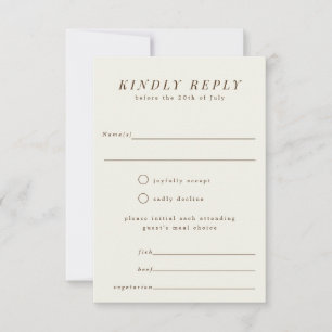 Reserve A Data Placa de resposta RSVP de casamento de ramificação