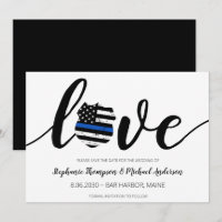 Polícia de Linha Azul Thin Polícia Salva Casamento