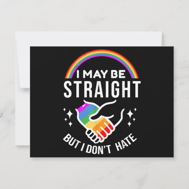 Reserve A Data Posso ser Hetero, mas não odeio Orgulho gay LGBT (Frente)