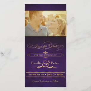 Reserve A Data Poster vintage EggPlant Purple Salvar a Data